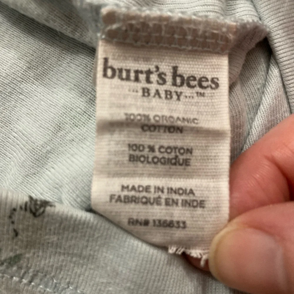 Burt’s Bees Baby‎ Dinosaur Pajama Set Size 18 Months PJs 100% Organic Cotton